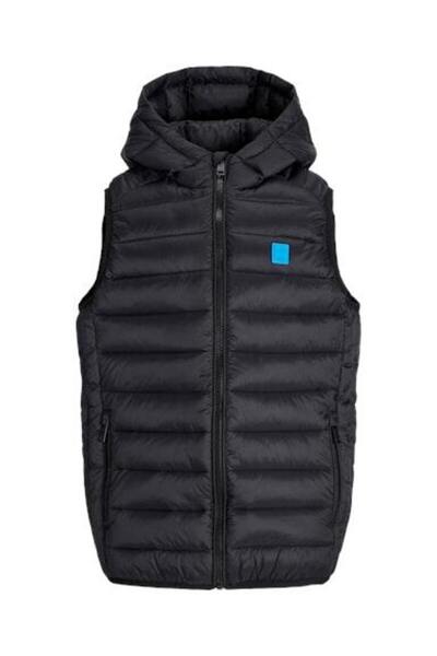 Jack & Jones Vesta JACK &JONES Bradley Light Bodywarmer Hood JNR - 12280985-Black