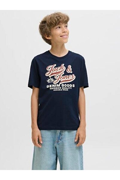 Jack & Jones Junior تي شيرت رجالي دائري محبوك