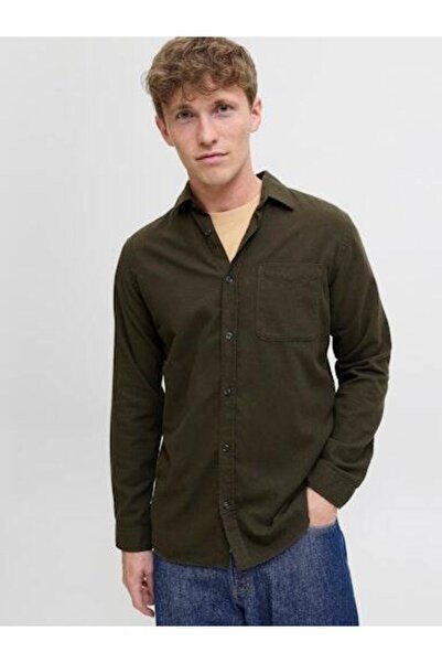 Jack & Jones قميص رجالي منسوج - مع