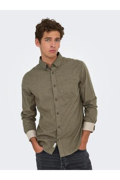 Only & Sons MALE WOVEN SHIRT - WITH