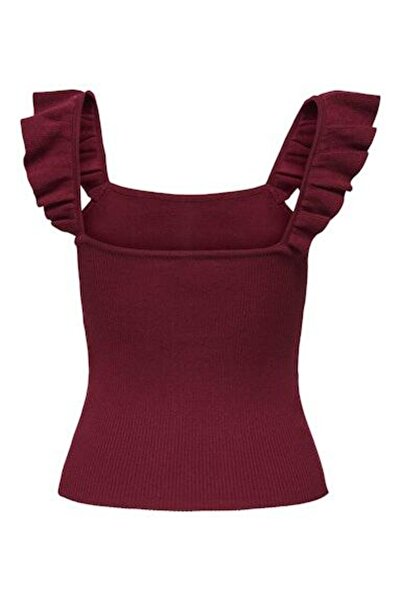 JDY Jdynanna s/l square neck frill top knt