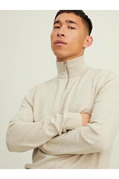 Jack & Jones بلوفر رجالي محبوك مسطح