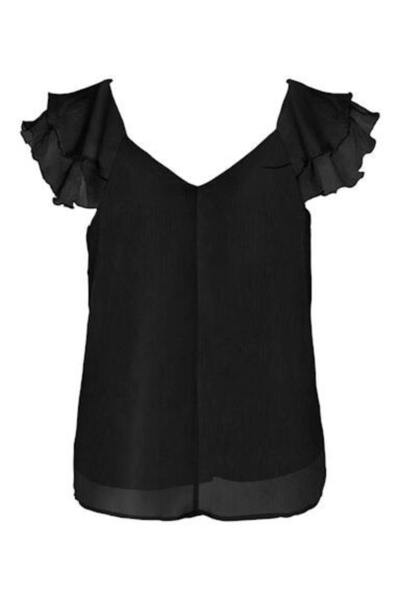 ONLY Onlasta Life Capsleeve V-Neck Top Wvn