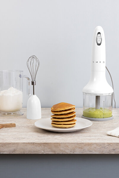 SMEG 50's Style Retro Beyaz Blender Seti HBF03WHEU