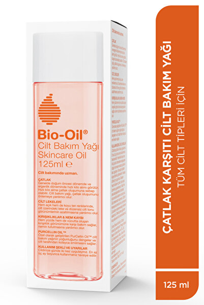 Bio-Oil Çatlak Karşıtı Nemlendirici Cilt Bakım Yağı 125 ml Leke Karşıtı Hamilelik Çatlakları İçin Vitamin E