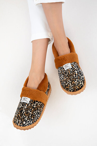 SOHO Leopard-Tan Women's Home Boots 20073