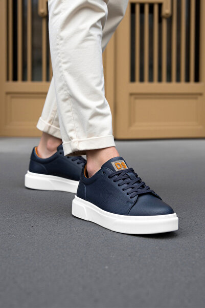 DARK SEER DS Cooper Marineblau-weiße Herren-Freizeitschuhe für den Alltag