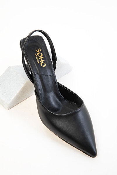 SOHO Black Women's Classic Heeled Shoes 20616