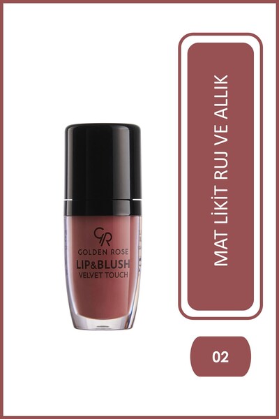 Golden Rose Lip&Blush Velvet Touch 02 Likit Ruj&Allık 4,5 ml