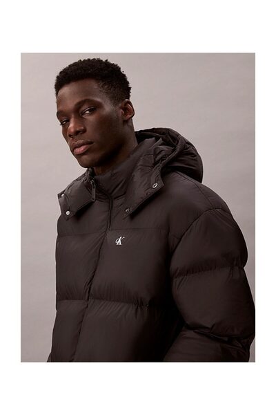 Calvin Klein ΜΑΚΡΥ ΦΟΡΕΜΑ ΜΕ ΚΑΛΥΜΜΑ ΚΕΦΑΛΗΣ, UB1