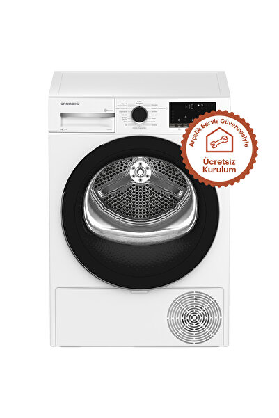Grundig Gpdh 9634 A++ Enerji Sınıfı 9 Kg Isı Pompalı Kurutma Makinesi Beyaz