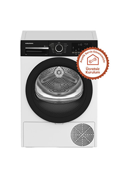 Grundig GPDH 11854 E Enerji Sınıfı 11 kg Isı Pompalı Kurutma Makinesi Beyaz