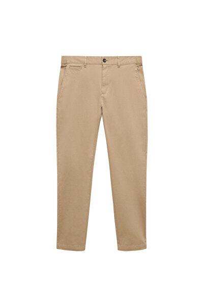 MANGO Woman БЕЖЕВІ чоловічі штани 77210570