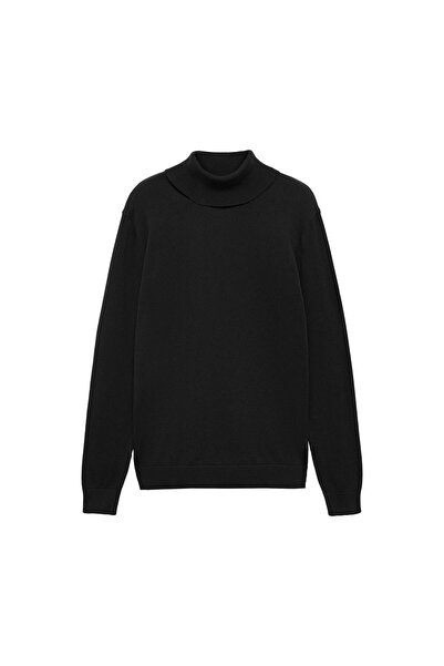 MANGO Pulover negru pentru băiat 77055967