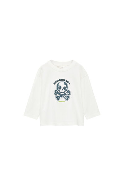 MANGO Μπλουζάκι Off-White Baby Boy 87001528