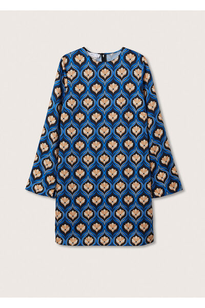 MANGO Woman Mavi Kadın Elbise  27082885