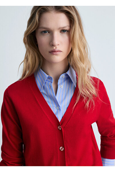 MANGO Kırmızı Kadın Hırka 87074078