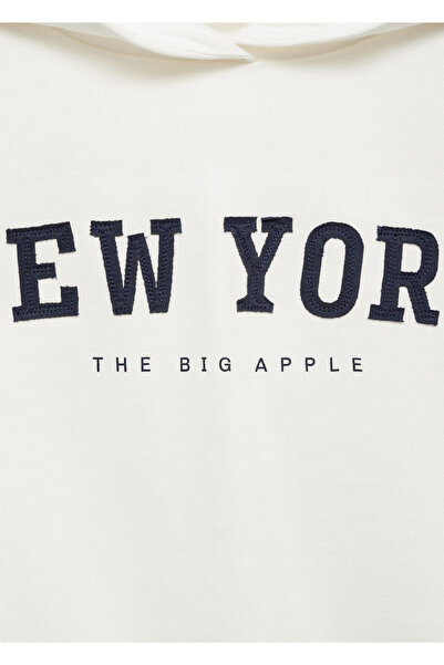 MANGO Kırık Beyaz Kız Çocuk Sweatshirt 77033281