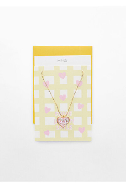 MANGO Kids Κολιέ για κορίτσι σε ασημί χρώμα -47011276