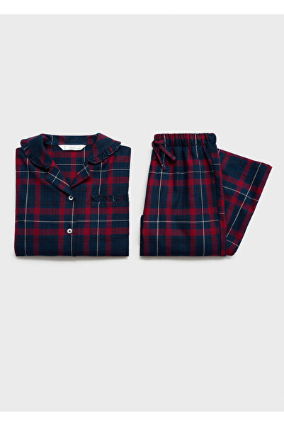 MANGO Koyu Kızıl Kız Çocuk Pijama Altı 77048270