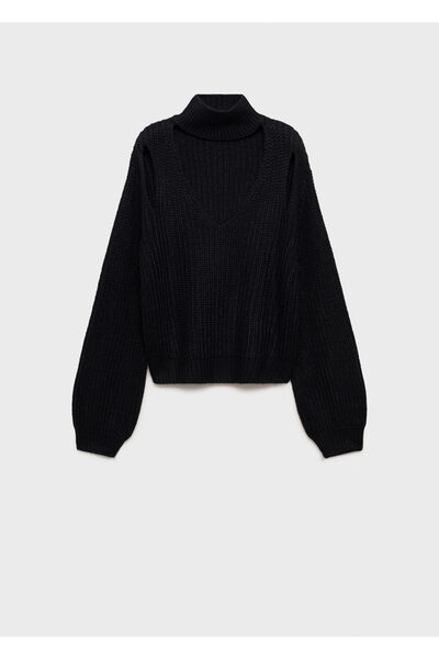 MANGO Schwarzer Mädchenpullover 87040300