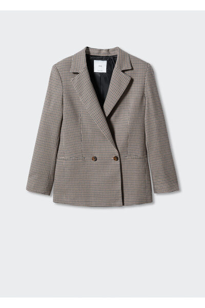 MANGO Woman Καφέ γυναικείο σακάκι blazer47071279