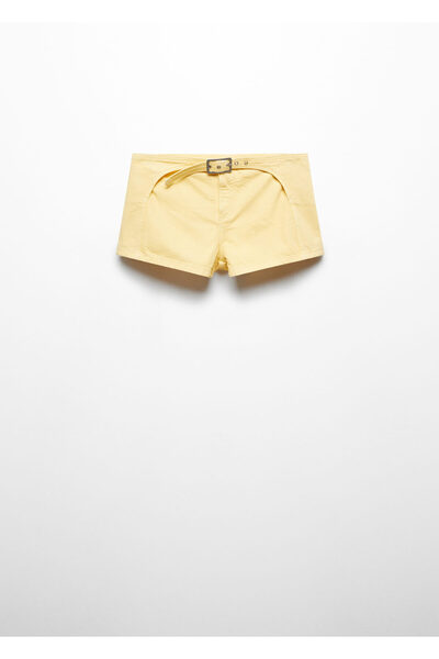 MANGO Woman Kadın Sarı Şort & Bermuda 67087910
