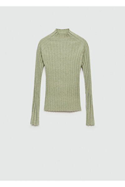 MANGO Pastellgrüner Damenpullover 77015651