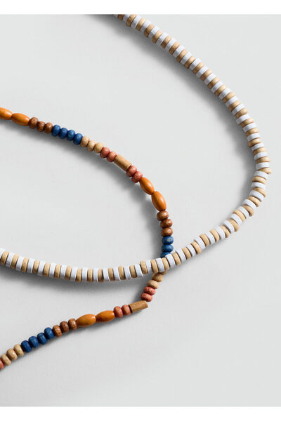 MANGO Καφέ Αγόρι Κολιέ 77050301