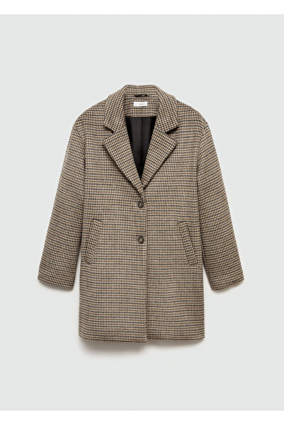 MANGO Mole Gray Girl's Coat 77047112