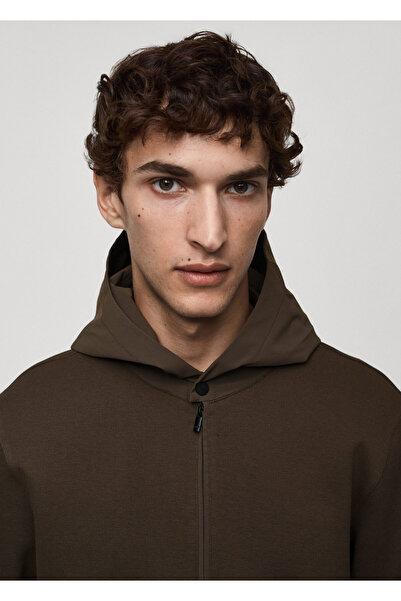 MANGO Kahverengi Erkek Sweatshirt 77085966