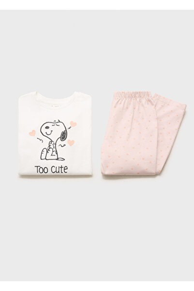 MANGO Kırık Beyaz Kız Çocuk Pijama Altı 77008637