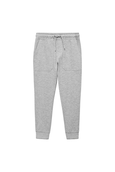 MANGO Металеві сірі брюки для хлопчиків 77990377