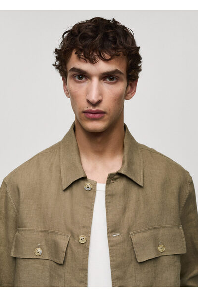 MANGO KHAKI Erkek Ceket 77010568