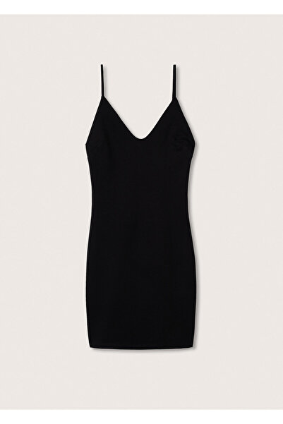 MANGO Woman Μαύρο Γυναικείο Φόρεμα 47197130