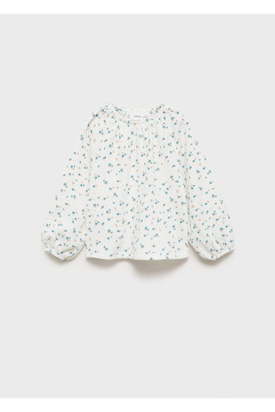 MANGO Εκρού μπλουζάκι κοριτσάκι 77027710