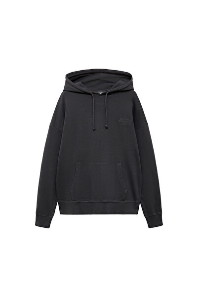 MANGO Kömür Rengi Kız Çocuk Sweatshirt 77084041
