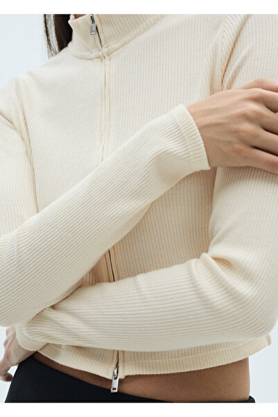 MANGO Natürel Kadın Hırka 67046030