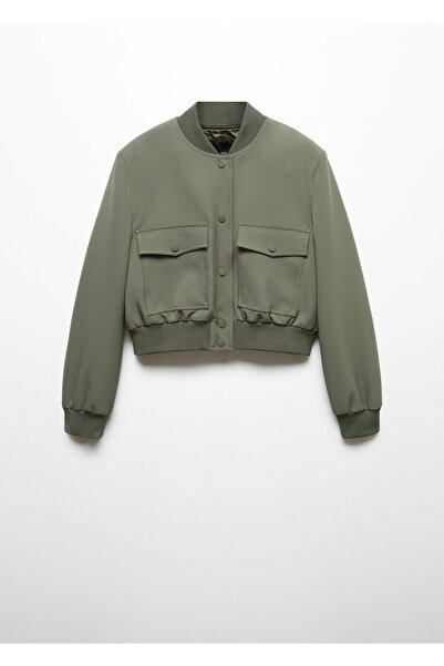 MANGO Woman KHAKI Kadın Ceket 57076019
