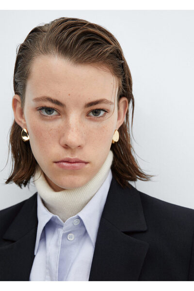 MANGO Parlak Mavi Kadın Blazer Ceket 57040365