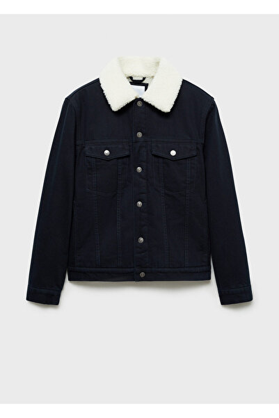 MANGO Ανδρικό μπουφάν Navy Blue 77047915