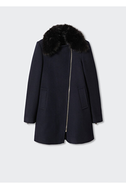 MANGO Woman Lacivert Kadın Palto  47010442