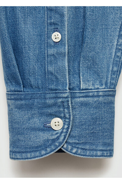 MANGO Mavi Erkek Gömlek 77097916