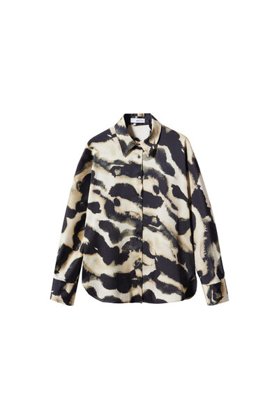 MANGO Woman Siyah Kadın Gömlek 47066328