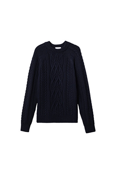 MANGO Man Lacivert Erkek Kazak  47091303