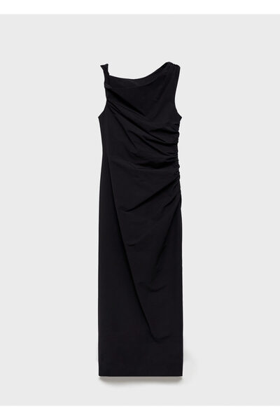 MANGO Siyah Kadın Elbise 77097689