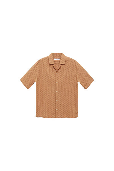 MANGO Чоловіча сорочка "Блідий лосось" 77043674