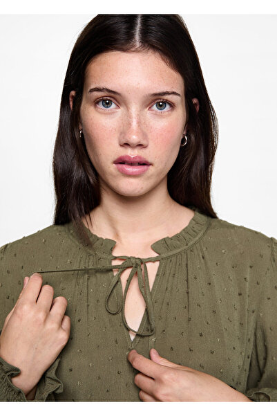 MANGO KHAKI Kız Çocuk Elbise 77058278