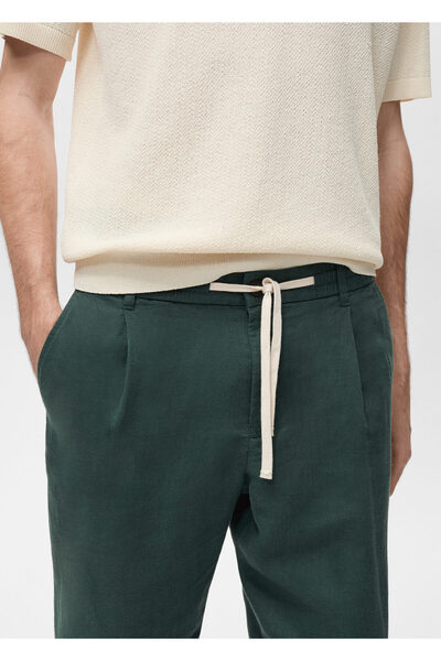 MANGO Sise Yeşili Erkek Pantolon 87025922