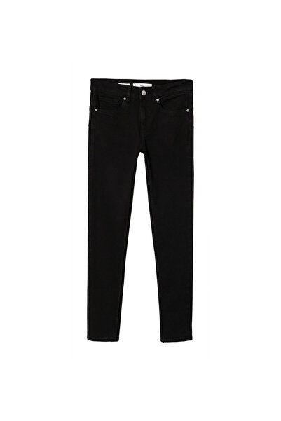 MANGO Siyah Denim Kadın Pantolon 47000262